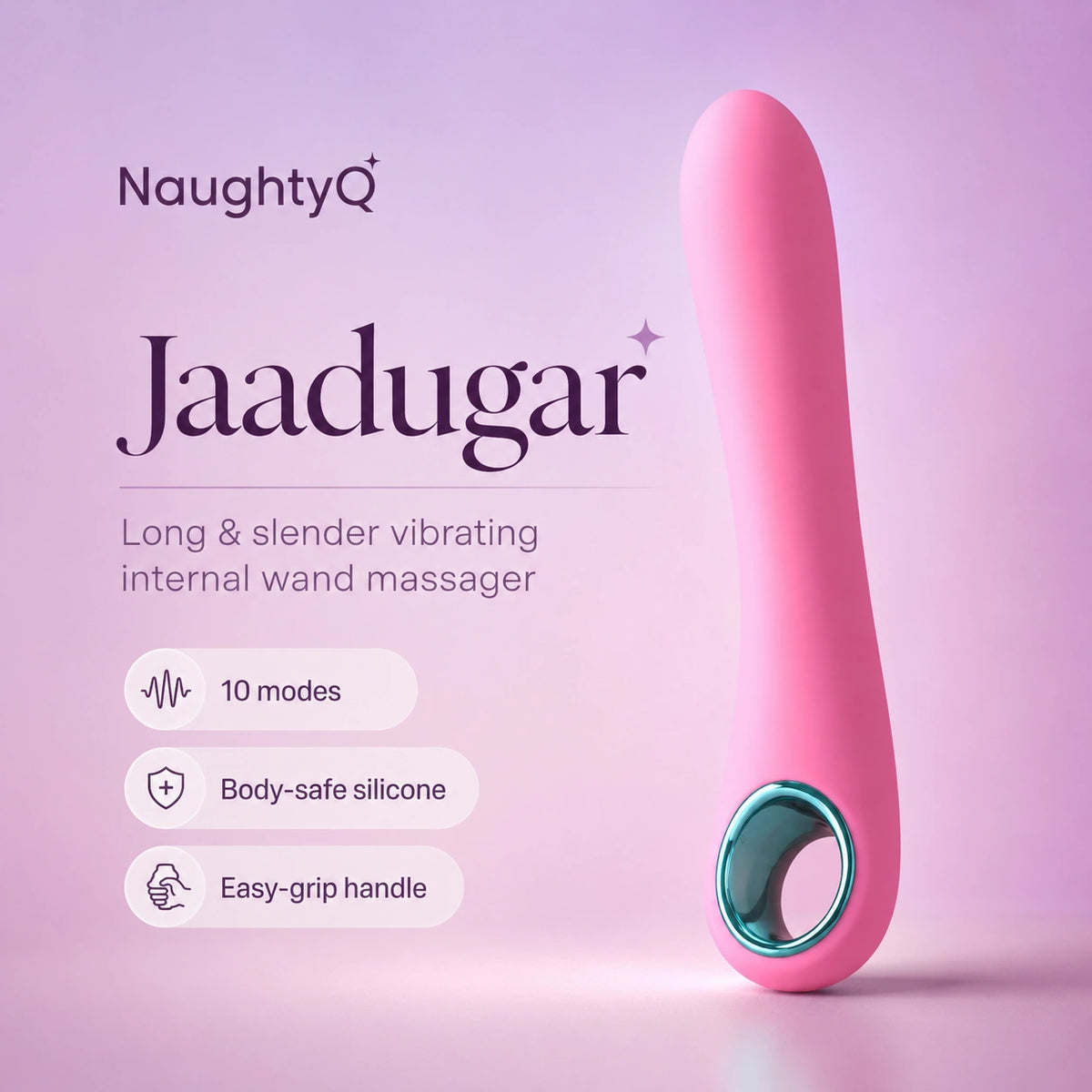 Jaadugar Slim Rechargeable Personal Wand Massager