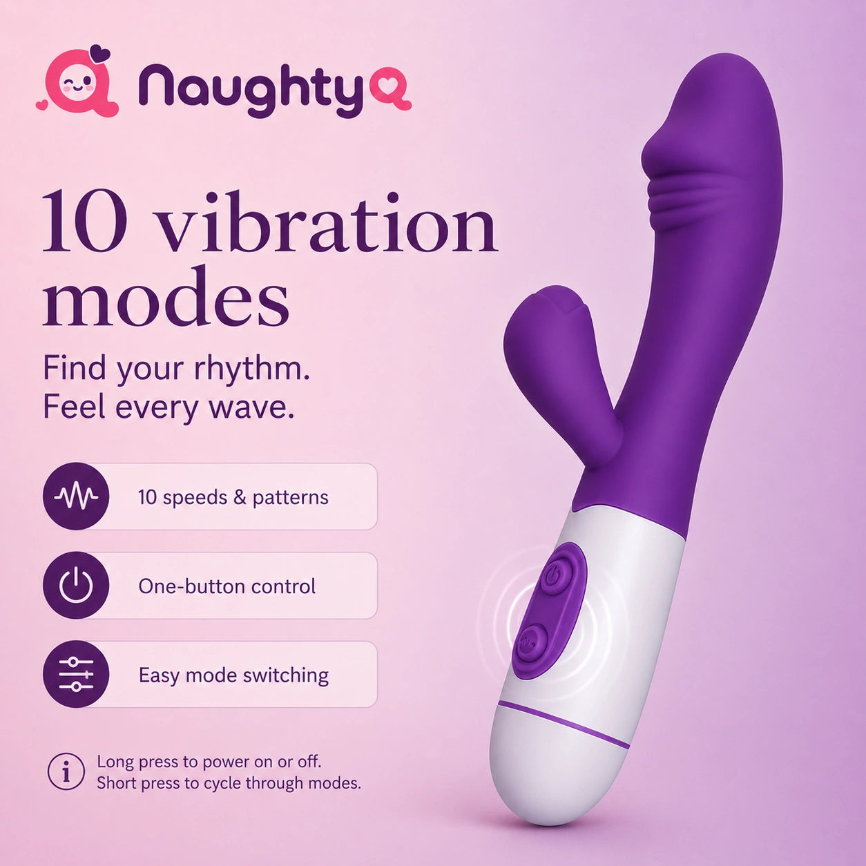 Taraang Dual-Touch Rechargeable Personal Massager