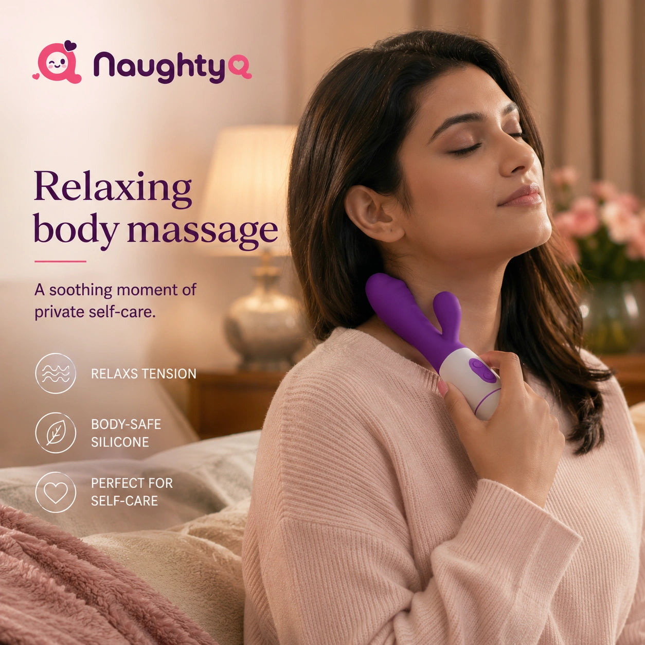 Taraang Dual-Touch Rechargeable Personal Massager